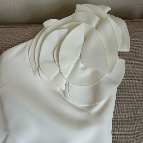 Acler Cream One-Shoulder Mini Dress - Picture 7 of 12